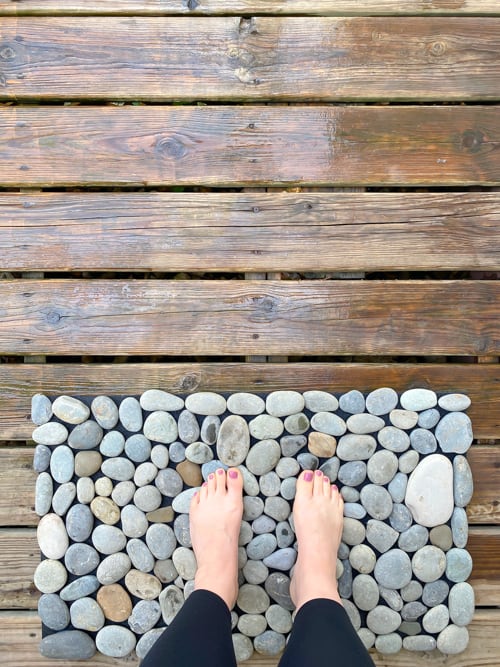 diy rock mat create a spa like retreat at home with redwood outdoors
