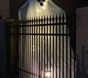 DIY illuminated yard ghost