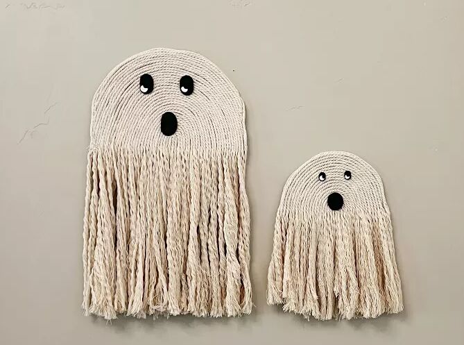 DIY boho ghosts