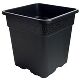 Pot, Square 5 Gallon, Black