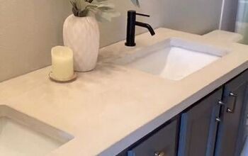 How to Make DIY Concrete Bathroom Countertops, Step By Step
