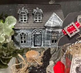 Dollar Store dollhouse to DIY haunted house
