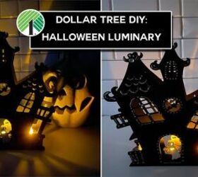 DIY haunted house luminary