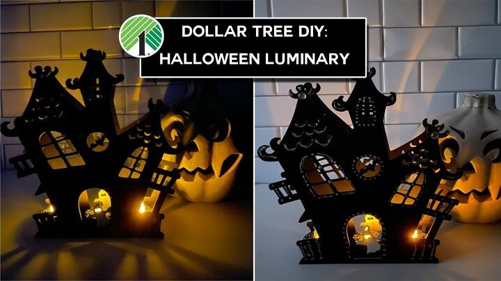 DIY haunted house luminary