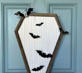 DIY coffins hanger with bats
