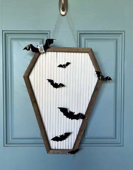 DIY coffins hanger with bats