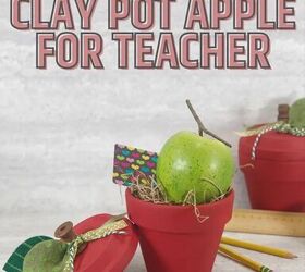 manzana de barro para la maestra en 30 minutos