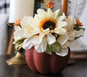 DIY Decoración floral con calabazas de otoño | Dollar Tree Crafts