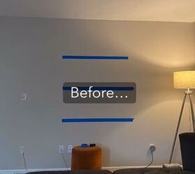 DIY wall moulding before and after