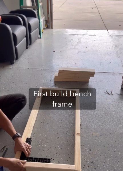 Building the bench frame