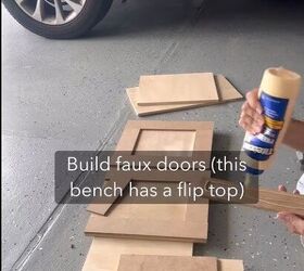 Building faux doors for the bench