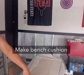 Making the bench cushion