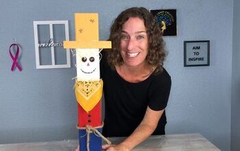 How to Make a Cute Fall Scarecrow Craft Out of Scrap Wood