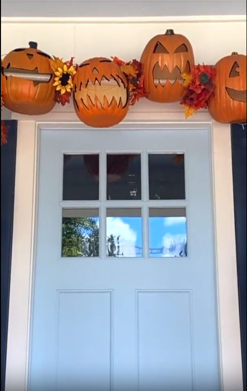 14 ways to make your front porch look spookier than last year, Pumpkin Arch DIY How to Illuminate Your Porch for Halloween