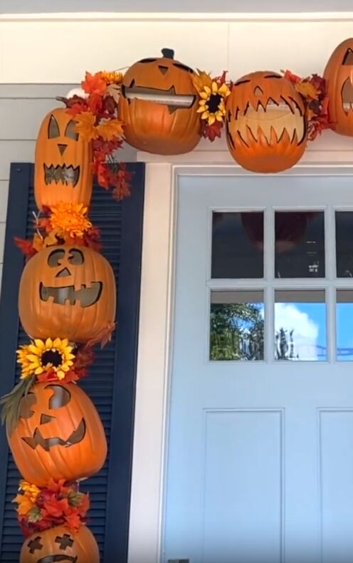 Transform pumpkins into haunted archways