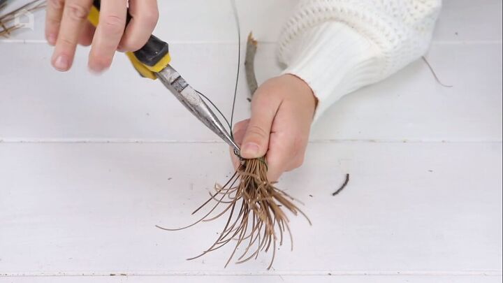 Making a broom for the Halloween gnome