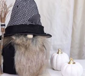 How to Make a Cute DIY Halloween Gnome For Your Decorations