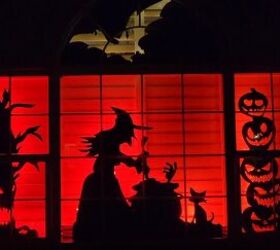 Scary halloween projections