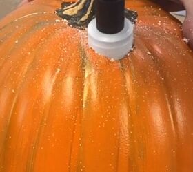 Drill the top of the pumpkins