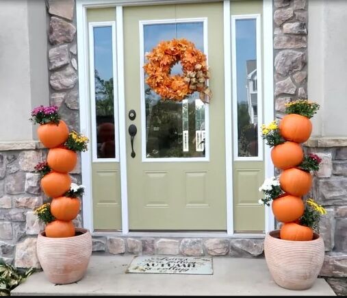 Pumpkin planters
