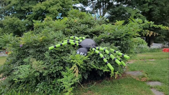 DIY giant spider in a bush