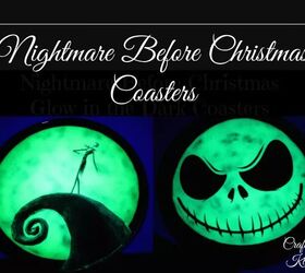 Glow-in-the-dark Nightmare Before Christmas coasters