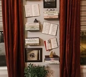 Floating book wall
