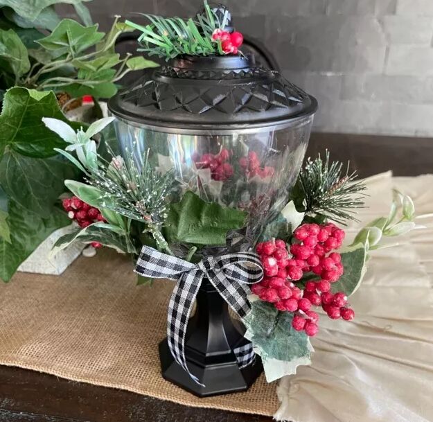 diy christmas lantern ideas, Candy jar Christmas lantern