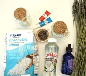cmo hacer exfoliante de sal de lavanda con aceite de coco, Ingredientes del exfoliante de sal de lavanda