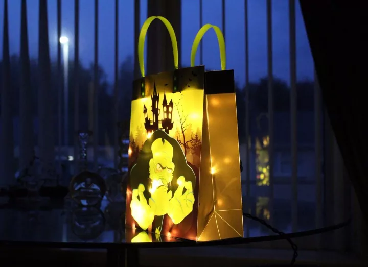 How to Illuminate Your Home with a DIY Halloween Gift Bag Lantern