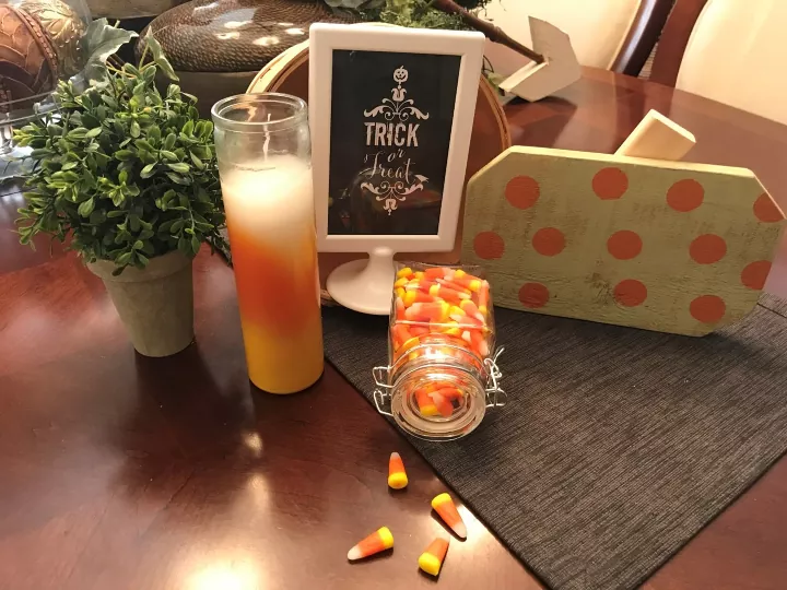 How to Craft Charming Candy Corn Candle Decor