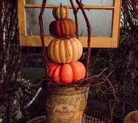 How to Create a Unique Caged Pumpkin Stack for Your Kitchen!