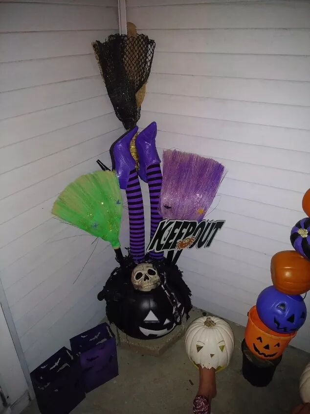 How to Create Glittery DIY Halloween Brooms for Your Spooky Setup