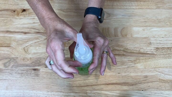 Remove the lid from the soap dispenser