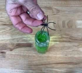 Add plastic spiders to the liquid hand soap bottle