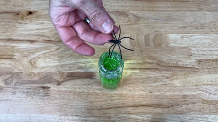Add plastic spiders to the liquid hand soap bottle