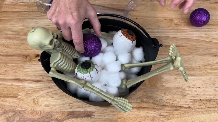 Add spooky and glittery baubles