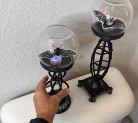 Halloween moth candle holders