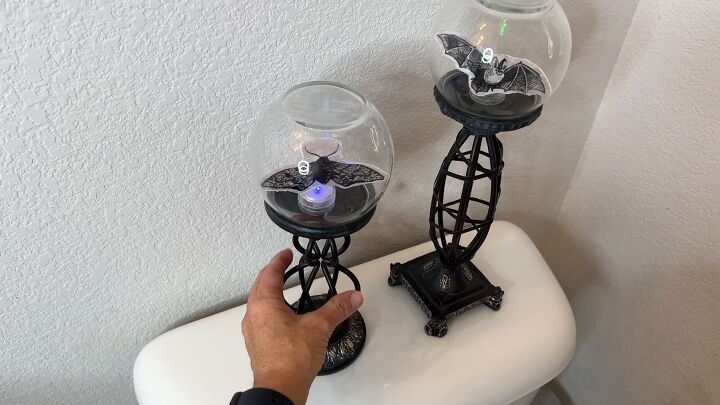 Halloween moth candle holders