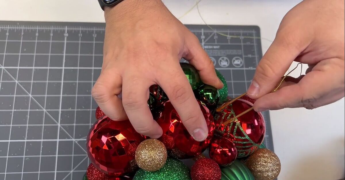 How To Make A Festive DIY Ornament Ball In A Few Easy Steps Hometalk how-to-make-a-festive-diy-ornament-ball-in-a-few-easy-steps-hometalk