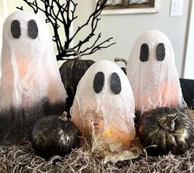 DIY Fantasma de Tela de Queso que es inquietantemente hermoso para Halloween 👻
