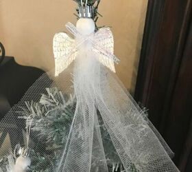 DIY tulle angel ornament