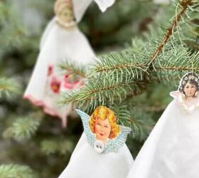 DIY handkerchief angel ornaments