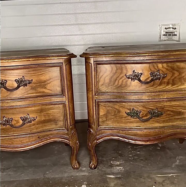 Nightstands before the makeover