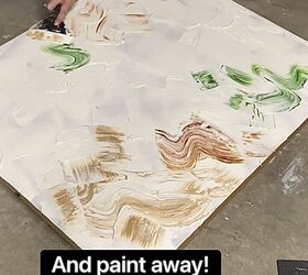 joint compound art, Creating swirls with a palette knife