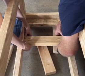 diy toy box, Adding braces to the bottom of the frame