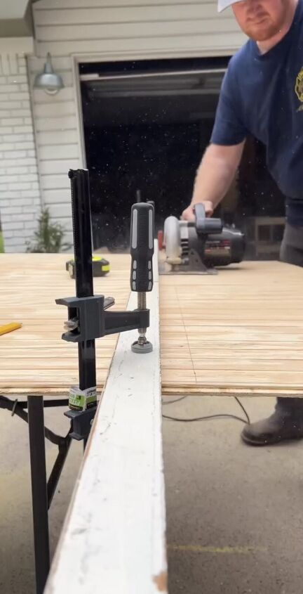 diy toy box, Prepping the plywood