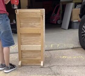 diy toy box, Adding trim and feet to the toy box