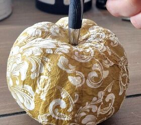 calabazas decoradas con servilletas