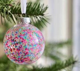 DIY melted crayon ornaments